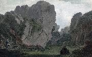 John William Edy Romantic scene in Heliesund Germany oil painting artist